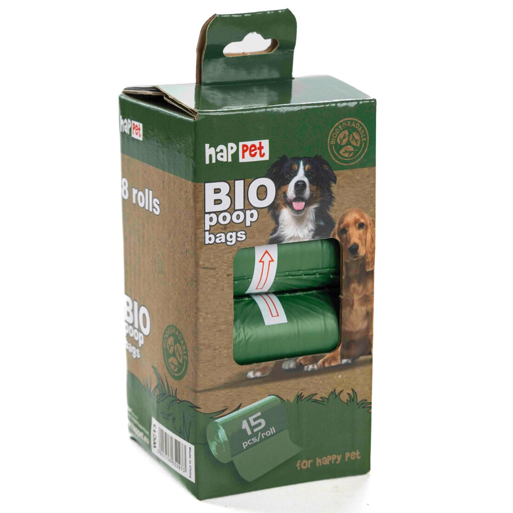 Happet Worki BIO Kompostowalne na Psie Odchody 8 rolek